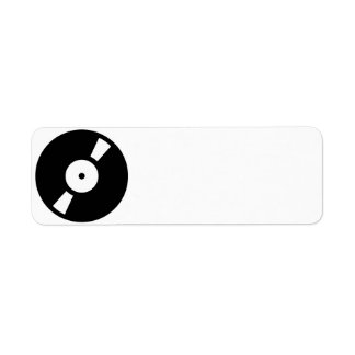 retro vinyl record label