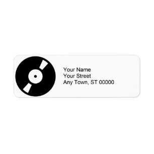 retro vinyl record label