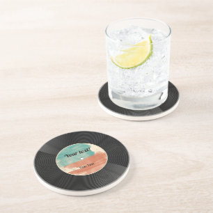 Retro Vinyl Record Music Album  Coaster