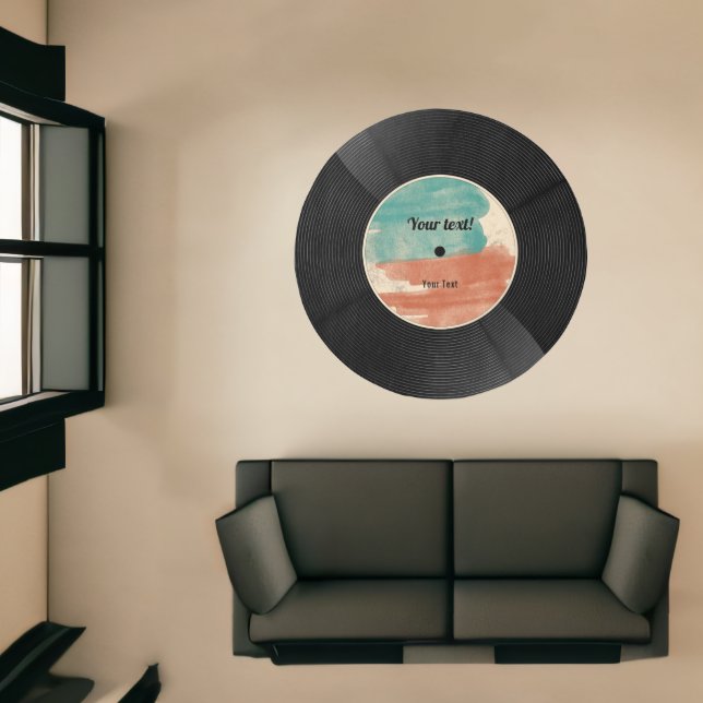 Retro Vinyl Record Music Album Rug (Insitu (Indoor 1))