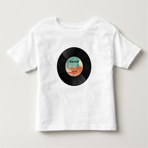 Retro Vinyl Record Music Album  Toddler T_shirt