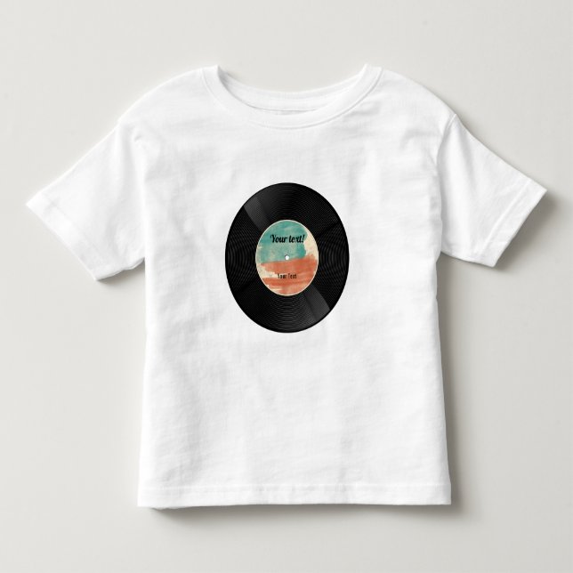 Retro Vinyl Record Music Album  Toddler T-shirt (Front)