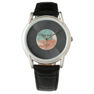 Retro Vinyl Record Music Album Watch