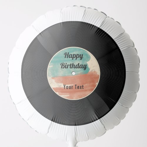 Retro Vinyl Record Music Birthday Party   Balloon