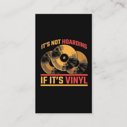 Retro Vinyl Record Music electro turntable DJ Business Card