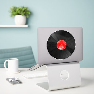 Retro Vinyl Record Music Vintage Vinyl Sticker