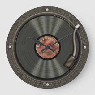 Retro Vinyl Record Music Wall Clock