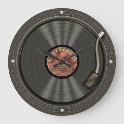 Retro Vinyl Record Music Wall Clock