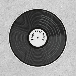 Retro Vinyl Record Patch