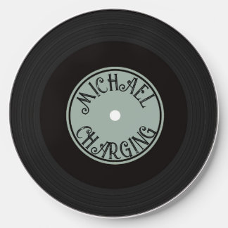 Retro Vinyl Record Personalized Wireless Charger