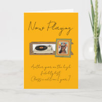 Retro Vinyl Record Player Photo Personalized