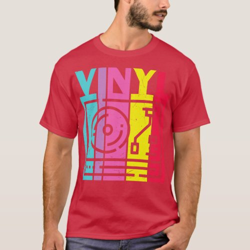 Retro Vinyl Record Player Vinyl Collector Vintage  T_Shirt
