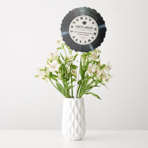 Retro Vinyl Record Tan Graduation Balloon