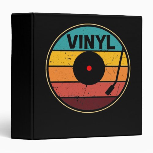 Retro Vinyl Record _ Vintage Vinyls LP Record 3 Ring Binder