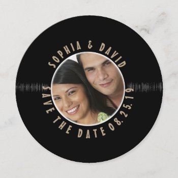 Retro Vinyl Record Wedding Photo Save The Date by riverme at Zazzle