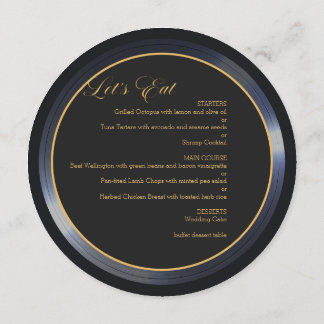 Retro Vinyl Record | Wedding Place Cards | Menu 