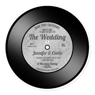 Vinyl Records Invitations Zazzle