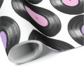 Retro Vinyl Records Colorful Pattern Design Wrapping Paper | Zazzle