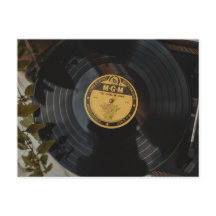 Retro Vinyl Wedding Invitation - Let There Be Love