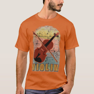 Retro Violin Stringed Instrument Pullover Sweat