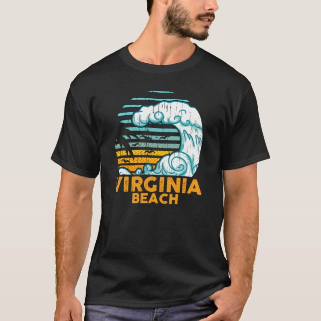 Retro Virginia Beach - SUMMER SOUVENIR T-Shirt (Front)