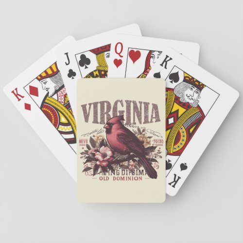 Retro Virginia Poker Cards