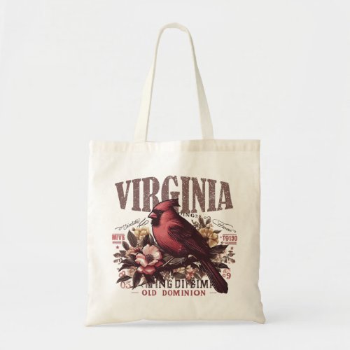 Retro Virginia Tote Bag