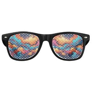 Retro Vision Classic Multicolor Pop Art Sunglasses