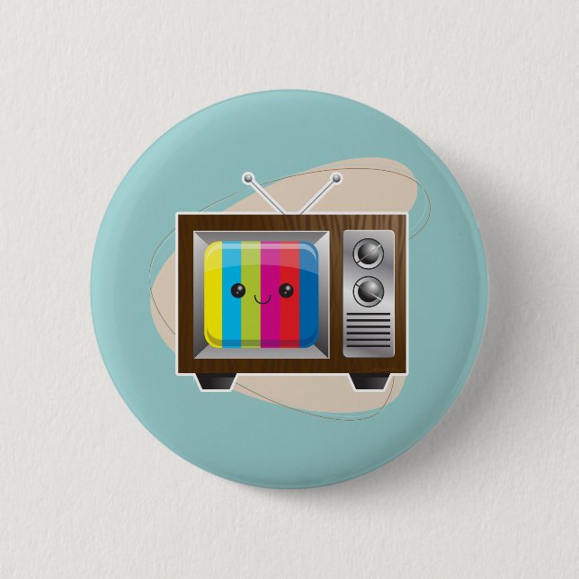 Retro Vision Pinback Button (Front)