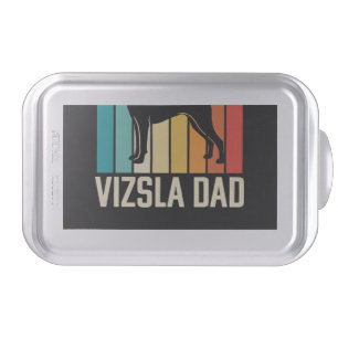 Retro Vizsla Dad Dog Silhouette Cake Pan