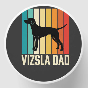 Retro Vizsla Dad Dog Silhouette Mini Candle Favors