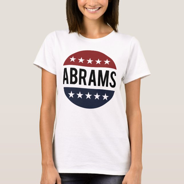 Retro Vote Stacey Abrams Button Shirt (Front)
