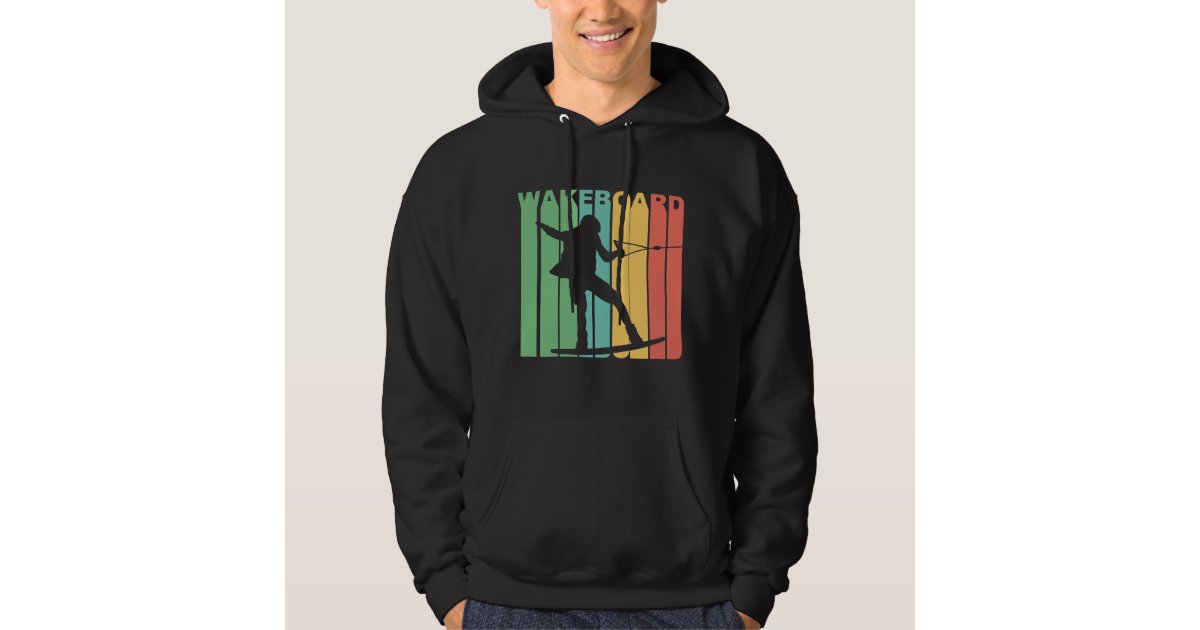 Retro Wakeboard Hoodie Zazzle