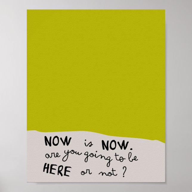 Retro Wall Art, Quote art print, Retro Color Print (Front)