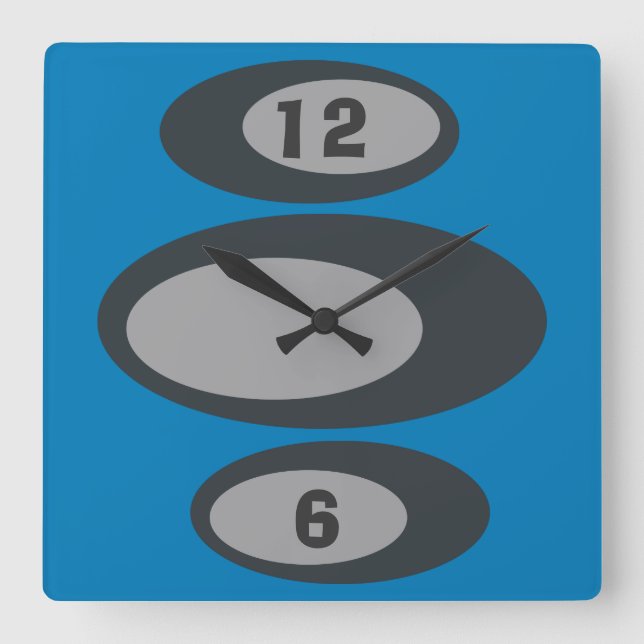Retro Wall Clock - Changable Background Color! (Front)