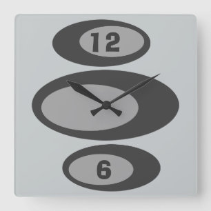Retro Wall Clock - Changeable Background Color!