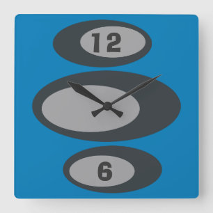 Retro Wall Clock - Changeable Background Color!