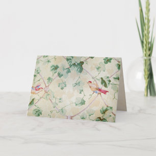 retro wallpaper blank note card