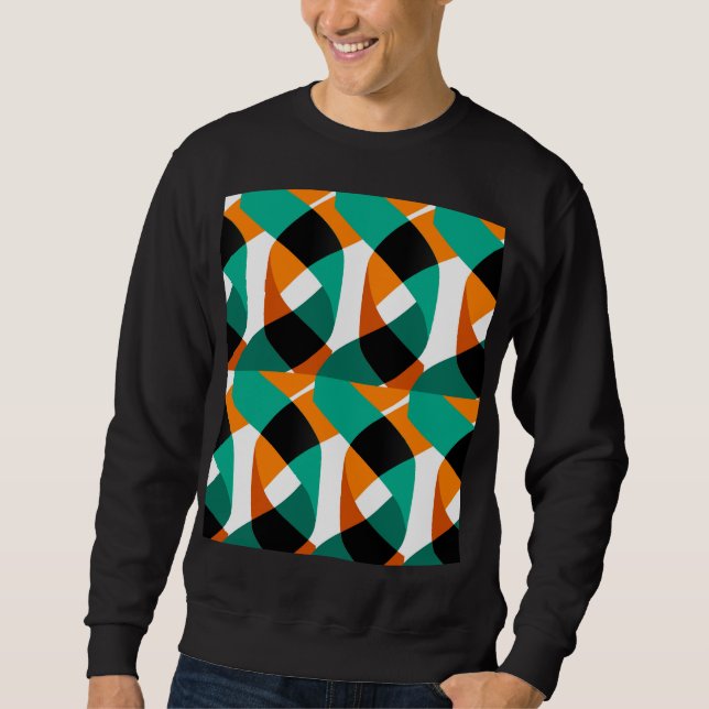 Retro Wallpaper: Vintage Design Sweatshirt (Front)