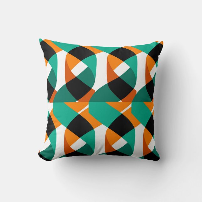 Retro Wallpaper: Vintage Design Throw Pillow (Front)