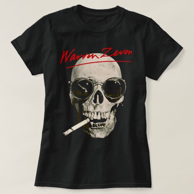 Retro Warren Art Zevon Awesome For Movie Fan T-Shirt (Design Front)