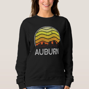 Retro Washington Auburn Visitors Skyline Vintage U Sweatshirt