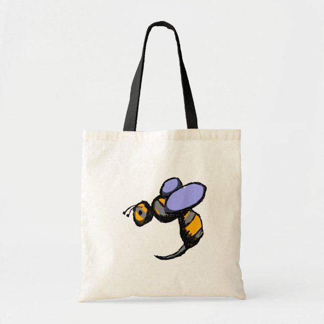 Retro Wasp Tote Bag (Front)