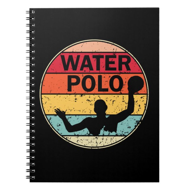 Retro Water Polo - Vintage H2 Polo Waterpolo Notebook (Front)