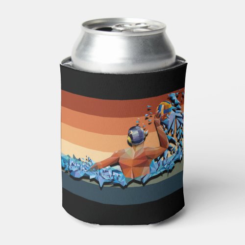 Retro Water polo Vintage Style Sport Can Cooler