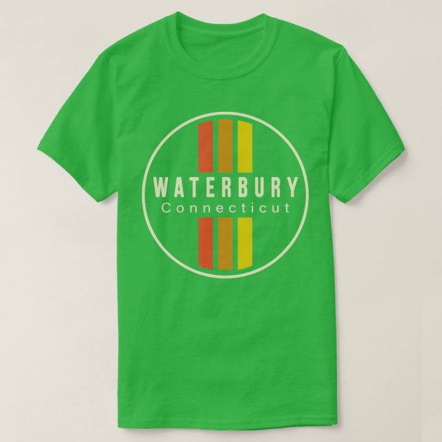 Retro Waterbury Connecticut  T-Shirt (Design Front)