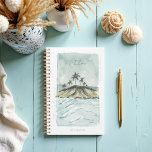 Retro Watercolor Tropical Palm Trees Personalized Planner<br><div class="desc">Bring a touch of tropical bliss into your everyday life with our retro watercolor tropical pPalm trees planner. This stunning planner features a hand-painted watercolor scene of a dreamy island, with swaying palm trees, sparkling ocean waves, and a serene sky – all in a nostalgic, retro style. Personalize your planner...</div>