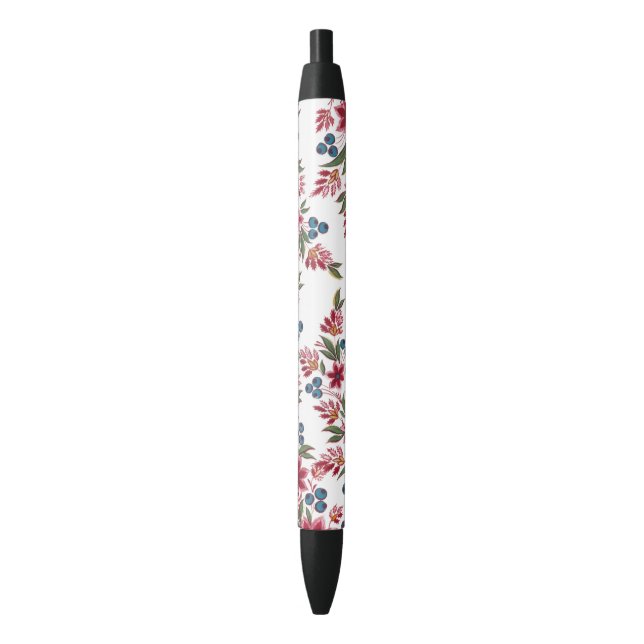 Retro Watercolour Florals Pen (Front Vertical)