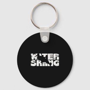 Retro Waterskiing Vintage Water Ski Skiing Sport W Keychain