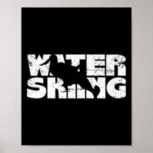 Retro Waterskiing Vintage Water Ski Skiing Sport W Poster